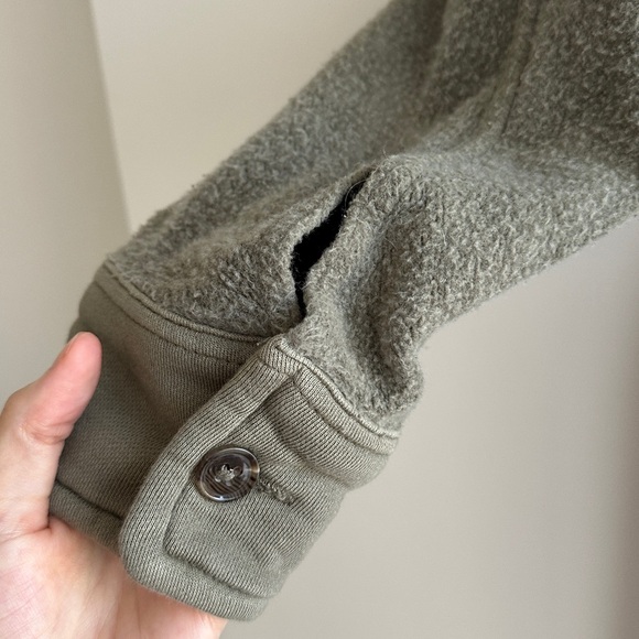 We The Free Ruby Oversized Shirt Jacket, Size XS, Olive Green - Picture 7 of 16